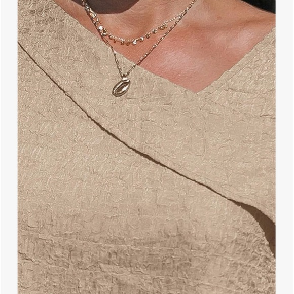 NIP CUPSHE Women's Casual Mini Dress Foldover V Neck Sleeveless A Line Dress - Picture 5 of 9